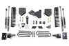 BDS SUSPENSION BDS582H 4 INCH LIFT KIT FORD F250/F350 SUPER DUTY 11-16 4WD GAS LEAF SPRINGS NX2 NITRO
