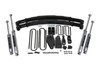 BDS SUSPENSION BDS306H 4 INCH LIFT KIT FORD F250 TTB 87-96 4WD NX2 NITRO SHOCKS