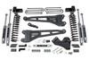 BDS SUSPENSION BDS1525H 4 INCH LIFT KIT W/ RADIUS ARM FORD F250/F350 SUPER DUTY 17-19 4WD GAS 5 INCH BLOCK 3 LEAF MAIN NX2 NITRO SHOCKS