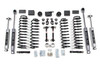 BDS SUSPENSION BDS1416H 3 INCH LIFT KIT JEEP WRANGLER JK 12-18 2-DOOR FIXED SWAY BAR LINK NX2 NITRO SHOCKS