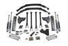 BDS SUSPENSION BDS586H 6 INCH LIFT KIT W/ 4-LINK FORD F250/F350 SUPER DUTY 11-16 4WD GAS 2 INCH REAR BLOCKS NX2 NITRO