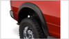 BUSHWACKER 50014-02 BLACK EXTENDAFENDER STYLE SMOOTH FINISH REAR FENDER FLARES FOR 2002-2008 DODGE RAM 1500 2003-2009 RAM 2500, 3500