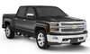 BUSHWACKER 40956-34 OE STYLE COLOR MATCHED BLACK 4-PIECE FENDER FLARE SET FOR 2016-2018 CHEVROLET SILVERADO 1500, 2017-2019 CHEVROLET SILVERADO 2500 HD/3500 HD (EXCLUDES DUALLY)
