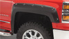 BUSHWACKER 40115-02 BLACK POCKET/RIVET STYLE SMOOTH FINISH FRONT FENDER FLARES FOR 19-26 GMC SIERRA 1500