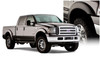 BUSHWACKER 20928-02 BLACK EXTENDAFENDER STYLE SMOOTH FINISH 4-PIECE FENDER FLARE SET FOR 1999-2007 FORD F250/F350 SUPER DUTY