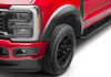 BUSHWACKER 20147-02 BLACK EXTENDAFENDER STYLE SMOOTH FINISH FRONT FENDER FLARES FOR 2023-2026 FORD F250/350