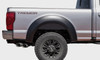 BUSHWACKER 20076-02 BLACK EXTENDAFENDER STYLE SMOOTH FINISH REAR FENDER FLARES FOR 1999-2007 FORD F250 SUPER DUTY 1999-2010 F350 SUPER DUTY (EXCLUDES DUALLY)