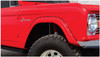 BUSHWACKER 20001-07 BLACK CUTOUT STYLE TEXTURED FINISH FRONT FENDER FOR 1966-1977 FORD BRONCO