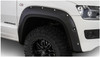 BUSHWACKER 171905-02 BLACK POCKET/RIVET STYLE SMOOTH FINISH 4-PIECE FENDER FLARE SET FOR 2017-2022 VOLKSWAGEN AMAROK (EXCLUDES DIESEL) FITS 61.2 INCH BED
