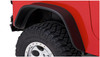 BUSHWACKER 10068-07 BLACK JEEP FLAT STYLE TEXTURED FINISH REAR FENDER FLARES FOR 1987-1995 JEEP WRANGLER YJ (EXCLUDES RENEGADE)