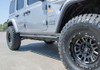 N-FAB J194TRKR RKR ROCK RAILS CAB LENGTH (2 STEPS PER SIDE) 2020-2025 JEEP GLADIATOR JT 4-DOOR TEXTURED BLACK