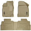 HUSKY LINERS 99763 WEATHERBEATER FRONT & 2ND SEAT FLOOR LINERS FOR 2007-2015 EDGE/MKX TAN