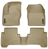HUSKY LINERS 99743 WEATHERBEATER FRONT & 2ND SEAT FLOOR LINERS FOR 2013-2019 C-MAX/ESCAPE TAN