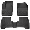 HUSKY LINERS 99741 WEATHERBEATER FRONT & 2ND SEAT FLOOR LINERS FOR 2013-2019 C-MAX/ESCAPE BLACK