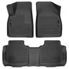 HUSKY LINERS 99141 WEATHERBEATER FRONT & 2ND SEAT FLOOR LINERS FOR 2017-2025 XT5/ACADIA/BLAZER BLACK