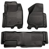 HUSKY LINERS 98721 WEATHERBEATER FRONT & 2ND SEAT FLOOR LINERS (FOOTWELL COVERAGE) FOR 2011-2012 F-250/F-350 SUPER DUTY