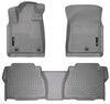 HUSKY LINERS 98582 WEATHERBEATER FRONT & 2ND SEAT FLOOR LINERS (FOOTWELL COVERAGE) FOR 2007-2011 TUNDRA GREY