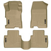 HUSKY LINERS 98403 WEATHERBEATER FRONT & 2ND SEAT FLOOR LINERS FOR 2008-2012 ACCORD TAN