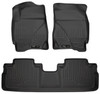 HUSKY LINERS 98351 WEATHERBEATER FRONT & 2ND SEAT FLOOR LINERS FOR 2009-2012 ESCAPE/TRIBUTE/MARINER BLACK