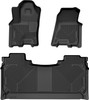 HUSKY LINERS 94491 WEATHERBEATER FRONT & 2ND SEAT FLOOR LINERS FOR 2025 RAM 1500 CREW CAB BLACK