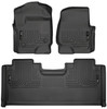 HUSKY LINERS 94071 WEATHERBEATER FRONT & 2ND SEAT FLOOR LINERS FOR 2017-2024 F-250/F-350 SUPER DUTY