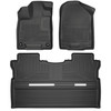 HUSKY LINERS 93811 WEATHERBEATER FRONT & 2ND SEAT FLOOR LINERS FOR 2017-2025 RIDGELINE