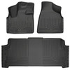 HUSKY LINERS 93691 WEATHERBEATER FRONT & 2ND SEAT FLOOR LINERS FOR 2008-2020 TOWN & COUNTRY, GRAND CARAVAN