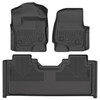 HUSKY LINERS 93651 WEATHERBEATER FRONT & 2ND SEAT FLOOR LINERS FOR 2017-2025 F-250/F-350/F-450 SUPER DUTY