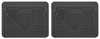 HUSKY LINERS 52021 HEAVY DUTY FLOOR MATS 2ND OR 3RD SEAT FLOOR MATS BLACK 20.75 X 16 INCHES