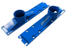 CNC FABRICATION 423010 99.5-03 7.3L BILLET PLENUMS - BLUE