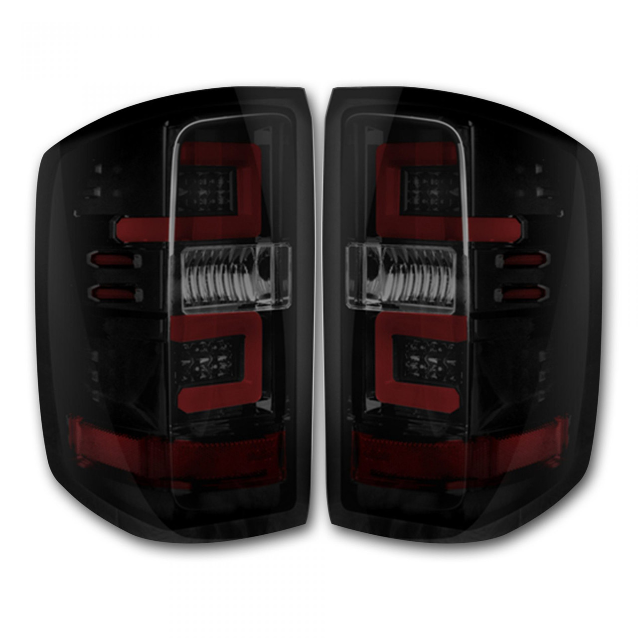 Recon 264238bk Tail Lights Oled In Smoked Chevy Silverado 1500 14 18