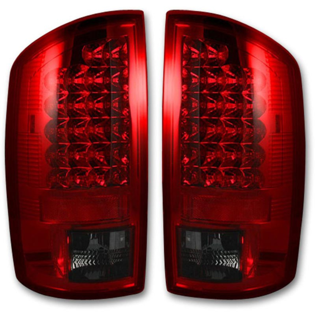 RECON 264179RD RED LED TAIL LIGHTS 2007-2008 DODGE RAM 1500 | 2007-2009 DODGE RAM 2500/3500 RECON 264179RD RED LED TAIL LIGHTS 2007-2008 DODGE RAM 1500 | 2007-2009 DODGE RAM 2500/3500