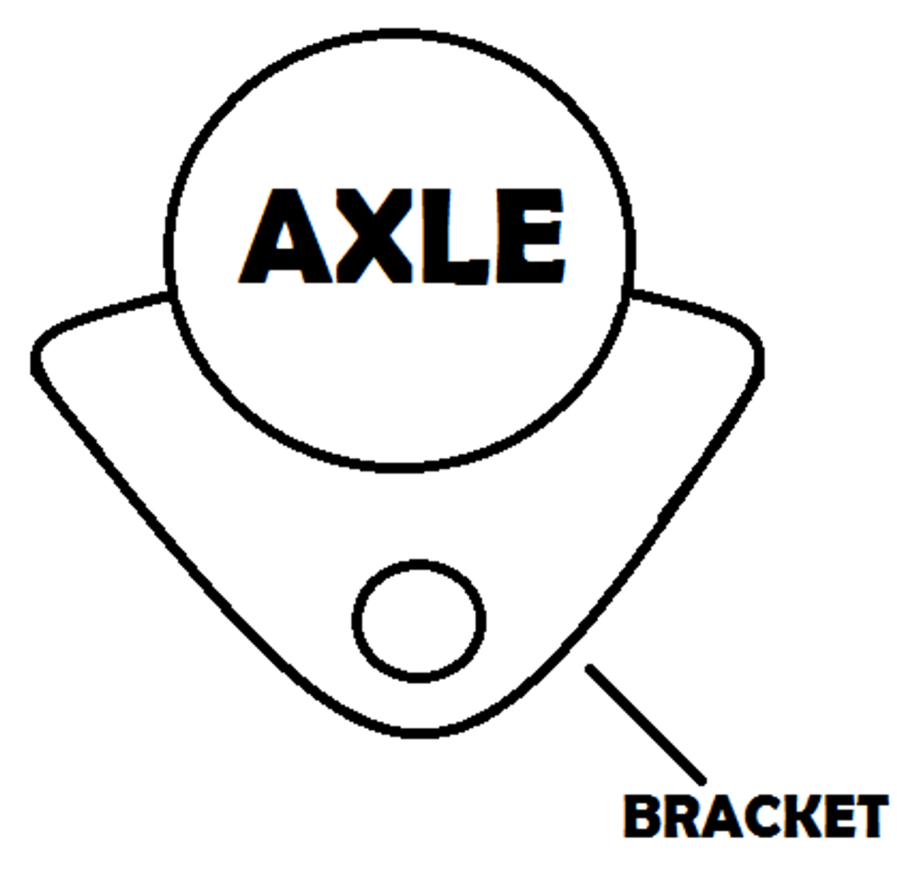CPP UNIVERSAL REAR WELD ON TRACTION BAR BRACKETS