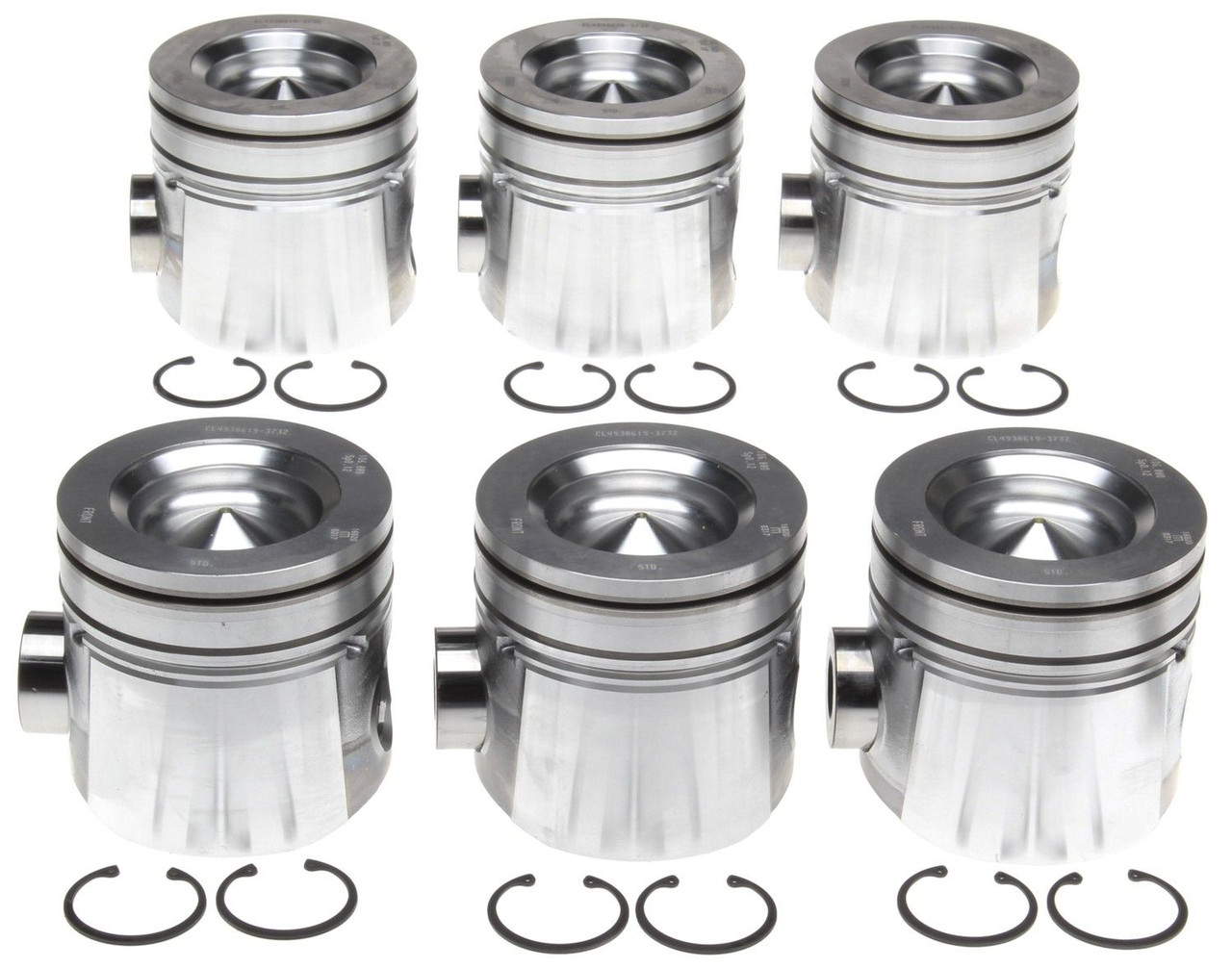 MAHLE 224-3732.020 PISTON KIT(.020) FOR 2007.5-2018 CUMMINS 6.7L ENGINE