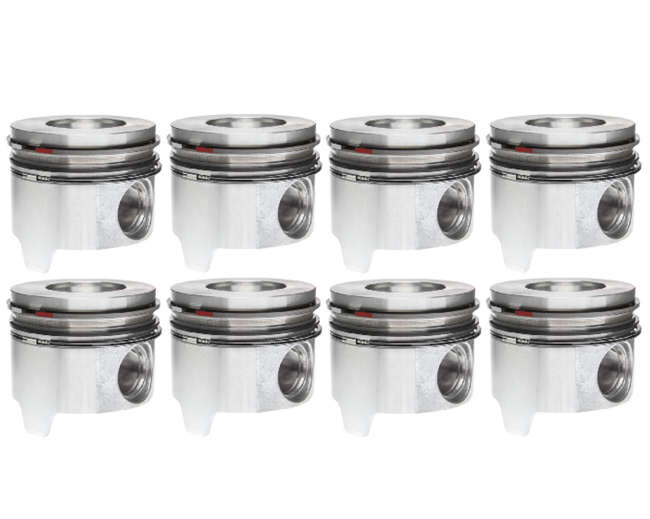 MAHLE 224-3409WR.030 PISTON SET WITH RINGS (.030 REDUCED COMPRESSION) FOR 94-03 FORD POWERSTROKE