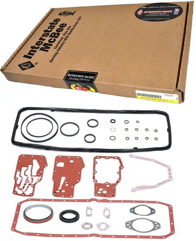 INTERSTATE-MCBEE M-4376091 LOWER ENGINE GASKET SET 13–18 6.7L CUMMINS (AFTERMARKET REPLACEMENT)