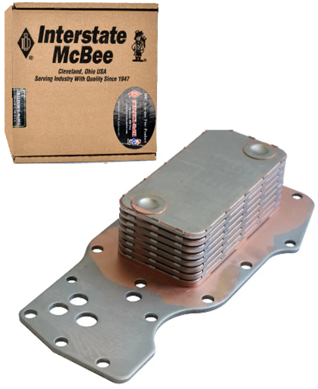 INTERSTATE-MCBEE M-3975818 OIL COOLER 07.5–24 6.7L / 03–07 5.9L CUMMINS (AFTERMARKET REPLACEMENT)