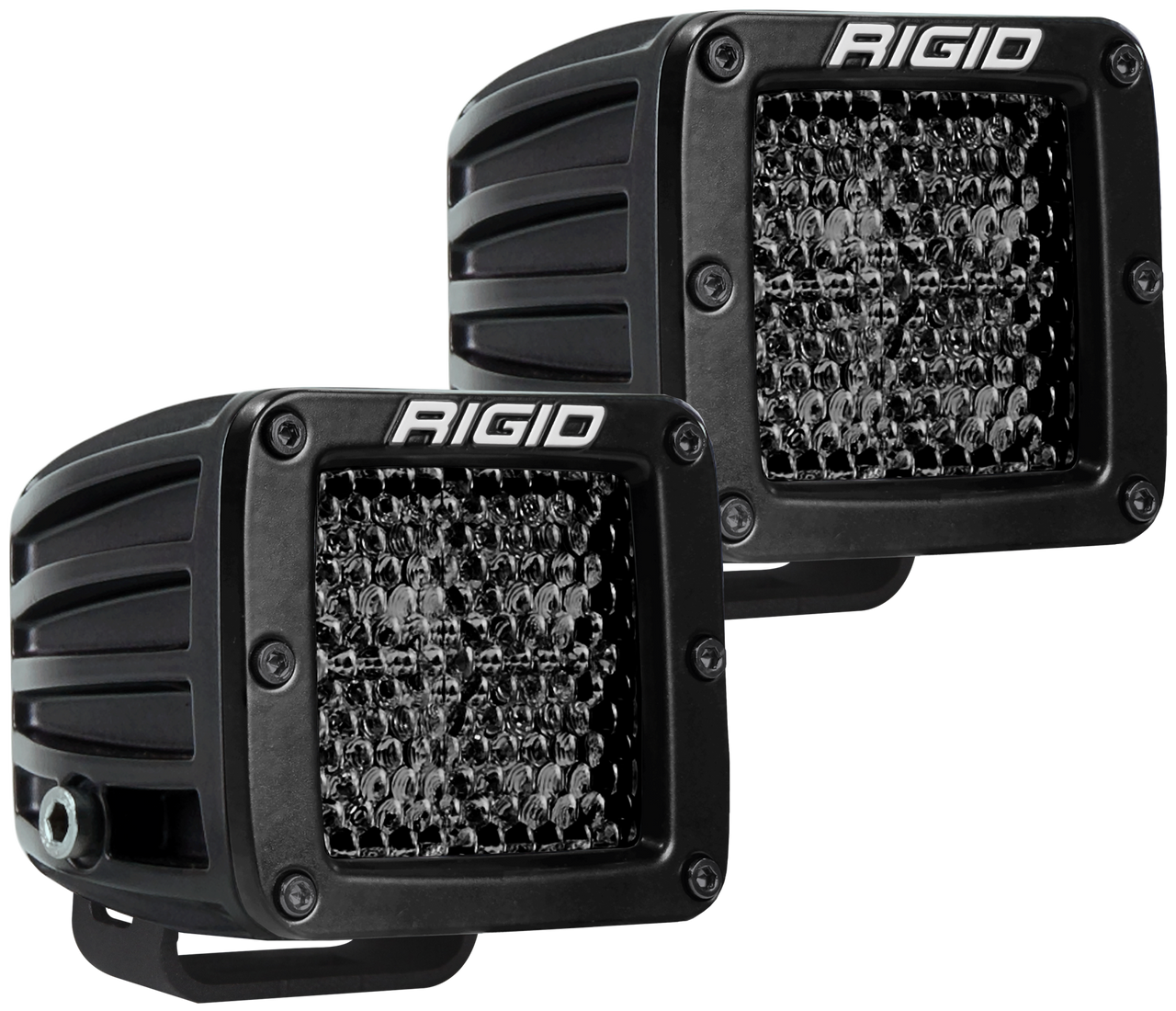 RIGID INDUSTRIES 202513BLK SPOT DIFFUSED MIDNIGHT SURFACE MOUNT PAIR D-SERIES PRO