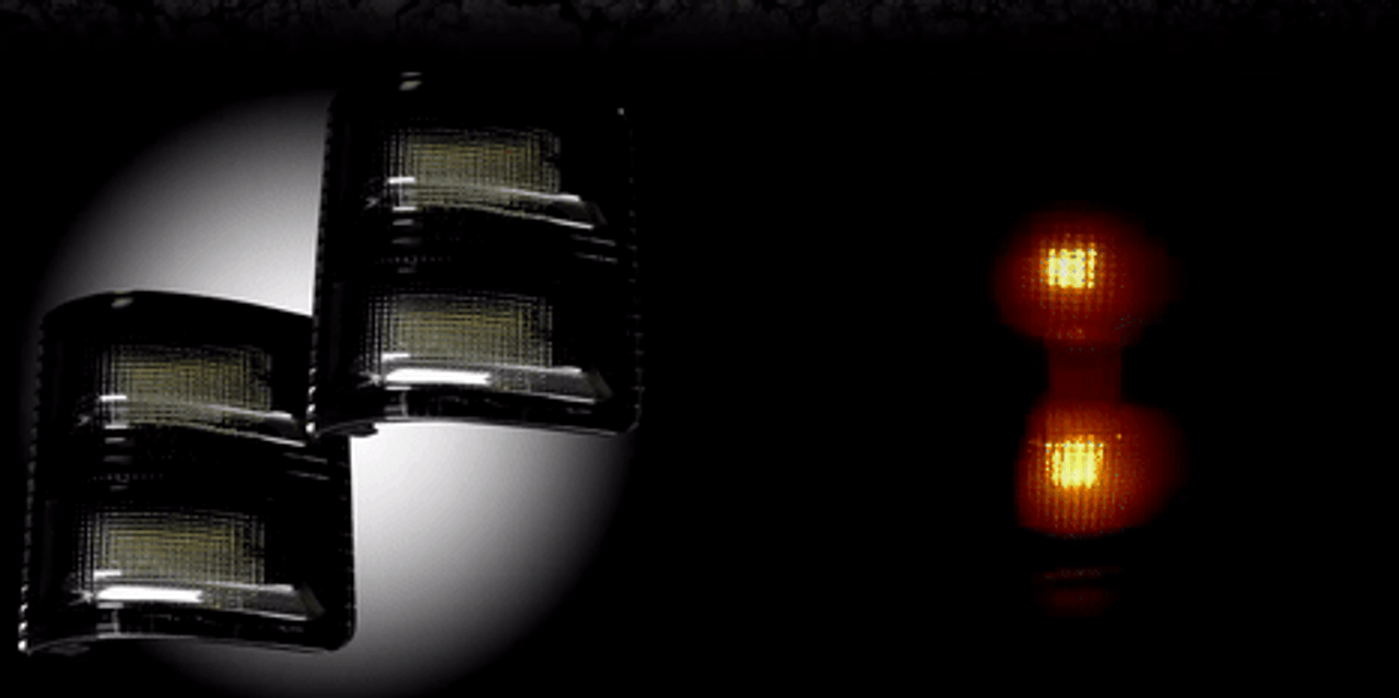 RECON 264140WHBKS SCANNING LED SMOKED MIRROR LIGHTS FOR 2008-2016 FORD SUPER DUTY RECON 264140WHBKS SCANNING LED SMOKED MIRROR LIGHTS FOR 2008-2016 FORD SUPER DUTY