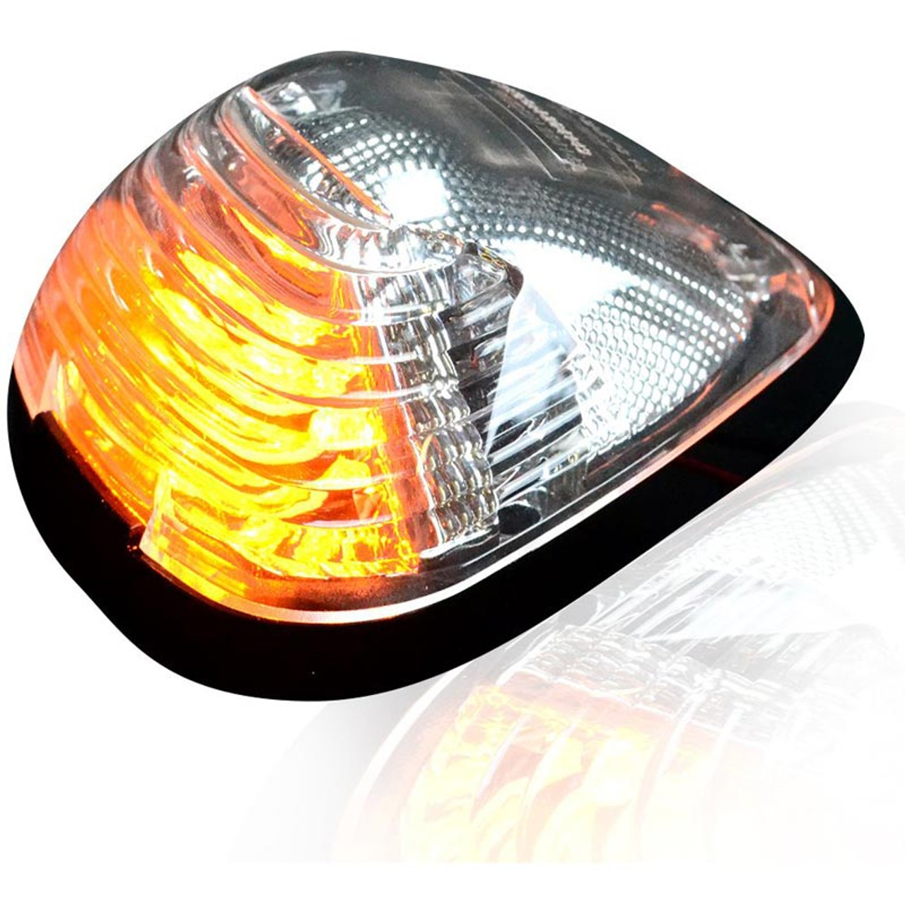RECON 264143CL CLEAR LENS AMBER LED CAB LIGHTS FOR 1999-2016 FORD SUPER DUTY
