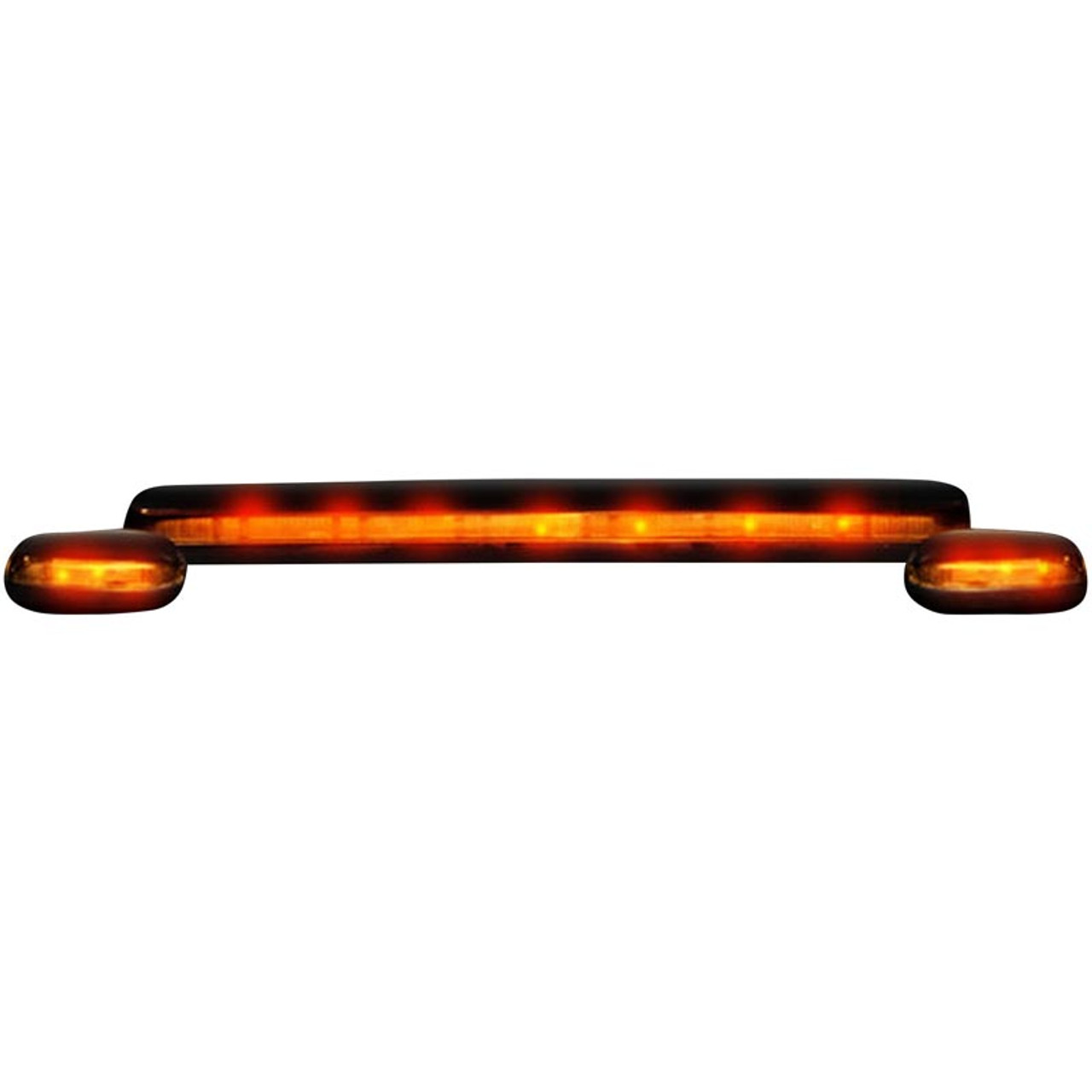 RECON 264156CL CLEAR LENS AMBER LED CAB LIGHTS FOR 2007.5-2014 GM SILVERADO/SIERRA