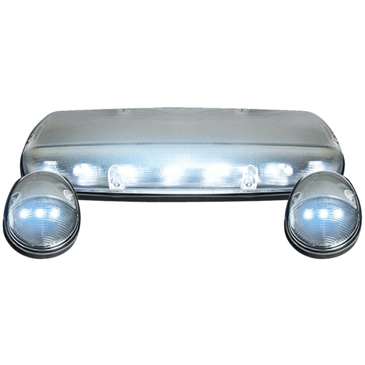 RECON 264155WHCL CLEAR LENS WHITE LED CAB LIGHTS 2002-2007