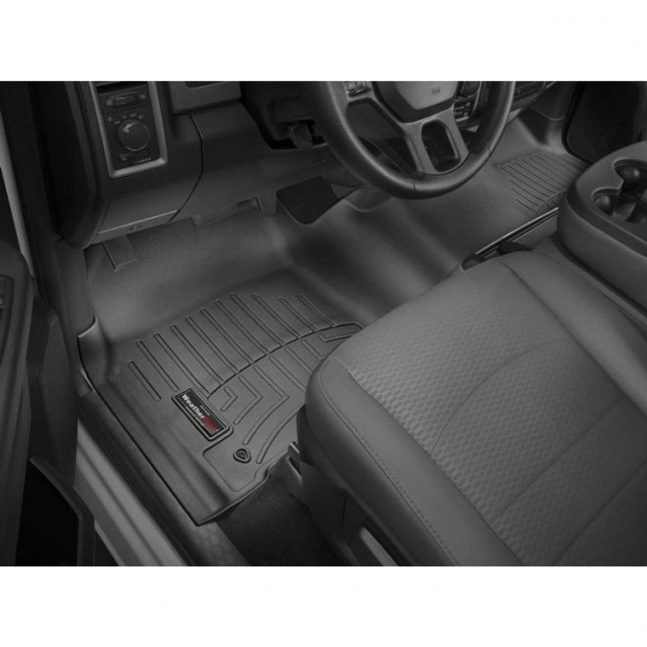 WEATHERTECH 444771 FRONT FLOORLINER, BLACK  2012-2018 RAM (CREW/MEGA CAB - AUTOMATIC W/O 4X4 FLOOR SHIFTER AND PTO KIT)(OVER-THE-HUMP) WEATHERTECH 444771 FRONT FLOORLINER, BLACK  2012-2018 RAM (CREW/MEGA CAB - AUTOMATIC W/O 4X4 FLOOR SHIFTER AND PTO KIT)(OVER-THE-HUMP)