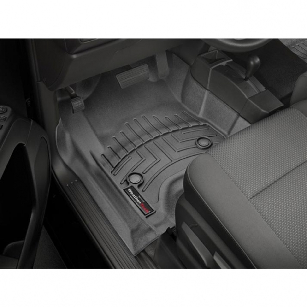 WEATHERTECH 447221 FRONT FLOORLINER, BLACK FOR 2015-2019 GM SILVERADO/SIERRA 2500HD/3500HD (EXTENDED/CREW CAB - WITH 4X4 FLOOR SHIFTER) WEATHERTECH 447221 FRONT FLOORLINER, BLACK FOR 2015-2019 GM SILVERADO/SIERRA 2500HD/3500HD (EXTENDED/CREW CAB - WITH 4X4 FLOOR SHIFTER)