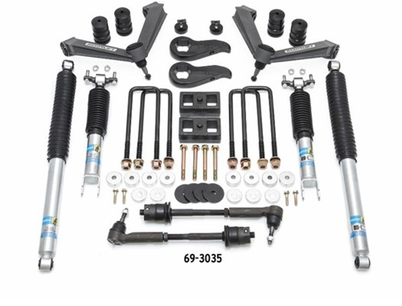 READYLIFT 69-3035 3.5'' SST LIFT KIT FRONT WITH 2'' REAR WITH FABRICATED CONTROL ARMS AND BILSTEIN SHOCKS- GM SILVERADO / SIERRA 2500HD 2020-2021