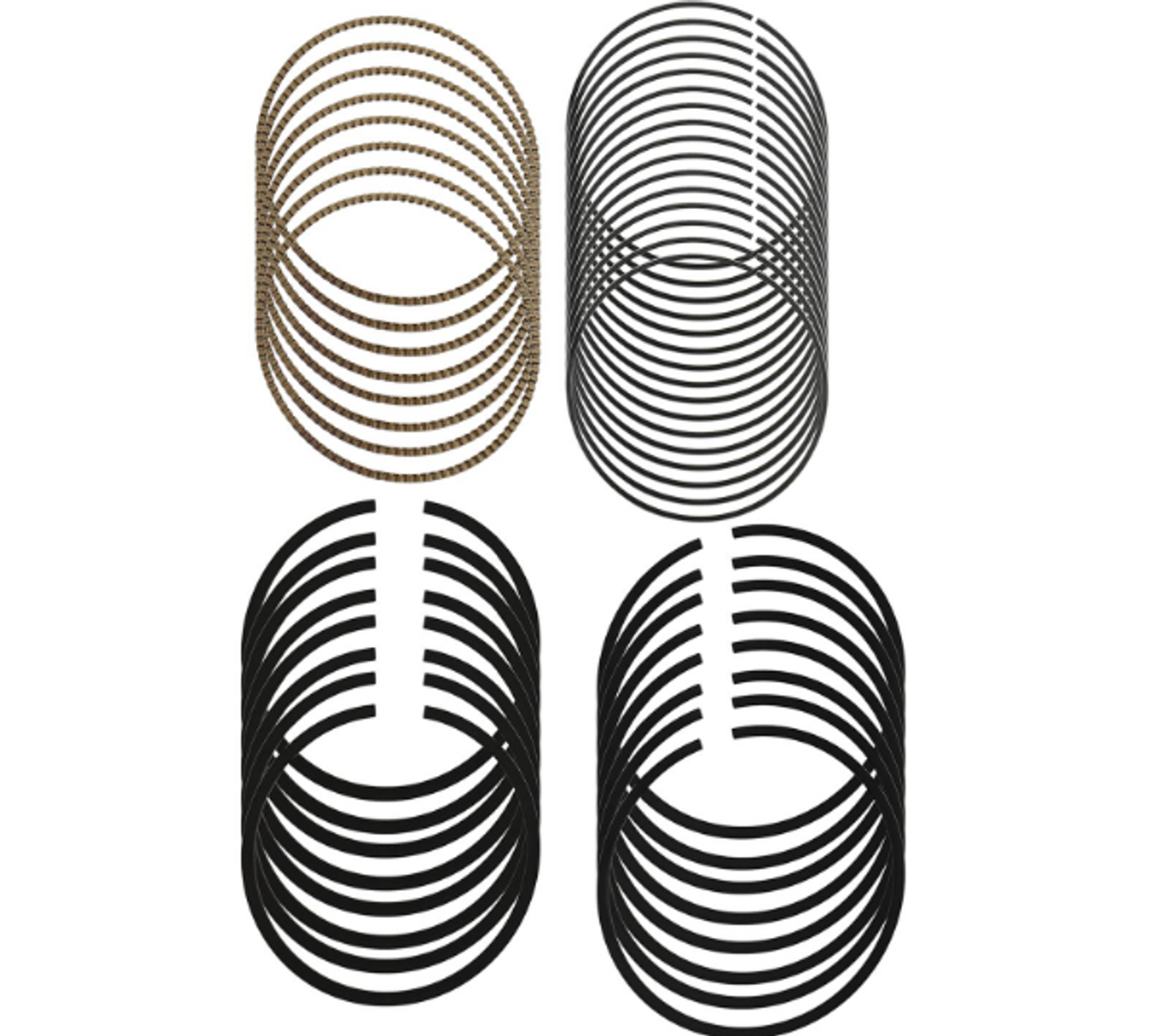 MAHLE 41940.01 PISTON RINGS (.010) FOR 03-07 FORD POWERSTROKE