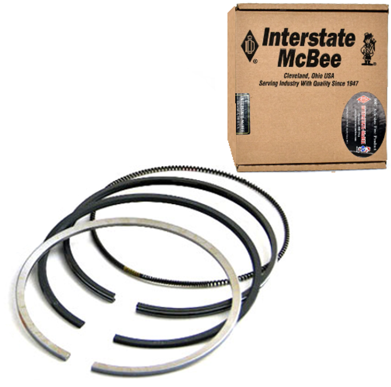 INTERSTATE-MCBEE M-3802423 PISTON RING SET .040 OVER 89-02 5.9L CUMMINS (AFTERMARKET REPLACEMENT)