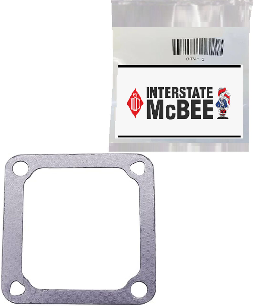 INTERSTATE-MCBEE M-3969988 INTAKE HORN / GRID HEATER GASKET 94–07 5.9L CUMMINS (AFTERMARKET REPLACEMENT)