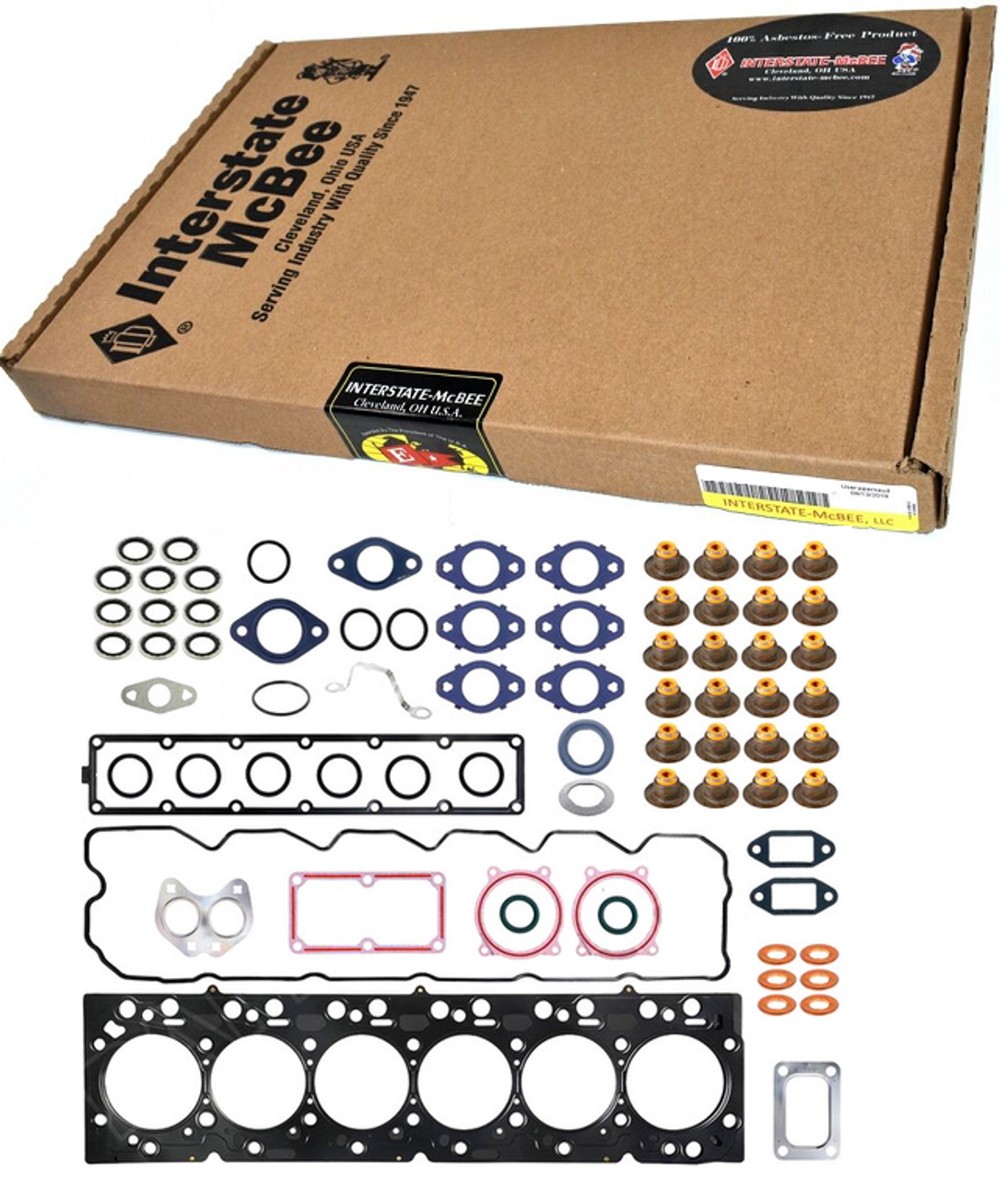 INTERSTATE-MCBEE M-4376090 UPPER ENGINE GASKET SET 13-18 6.7L CUMMINS (AFTERMARKET REPLACEMENT)