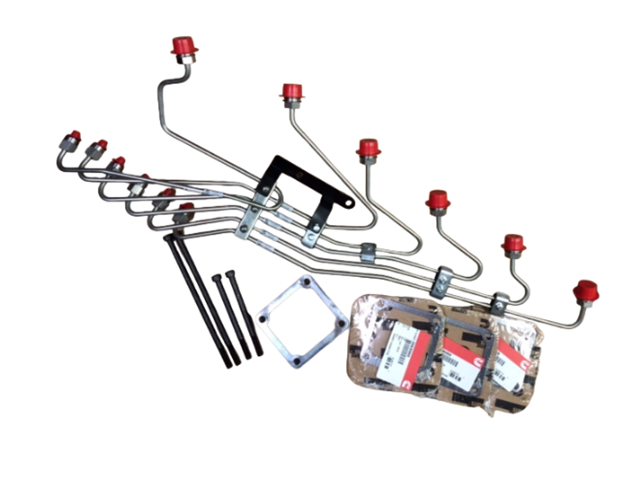 SCHEID DIESEL STAINLESS STEEL P7100 CONVERSION LINE SET WITH SPACER FOR 1998.5-2002 CUMMINS 5.9L 24V ENGINE SCHEID DIESEL STAINLESS STEEL P7100 CONVERSION LINE SET WITH SPACER FOR 1998.5-2002 CUMMINS 5.9L 24V ENGINE